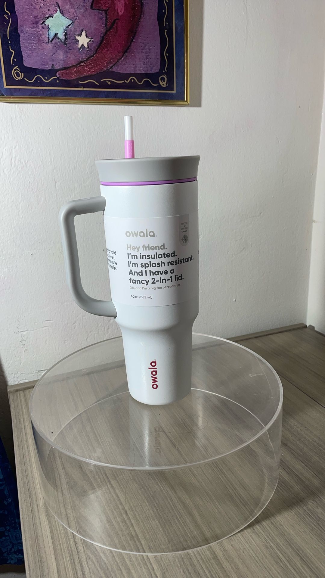 Owala 40 Oz 2in One Lid