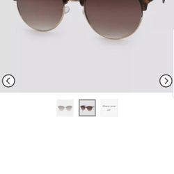 Women's Animal Print Round Plastic Metal Combo Sunglasses -