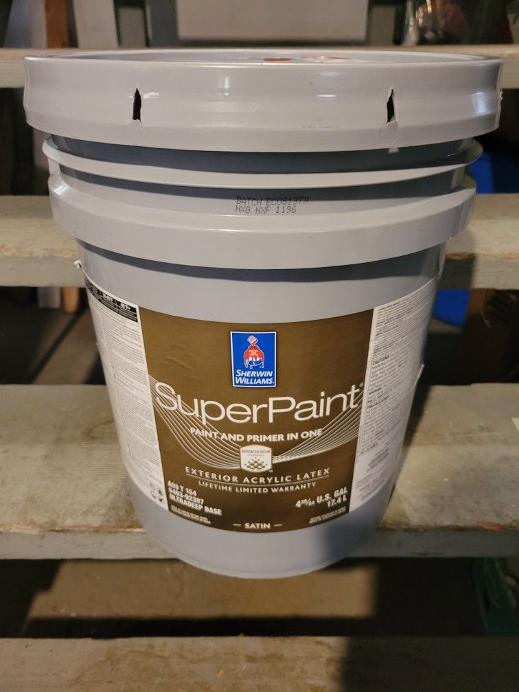 5 Gallons Of Super Paint Exterior Satin