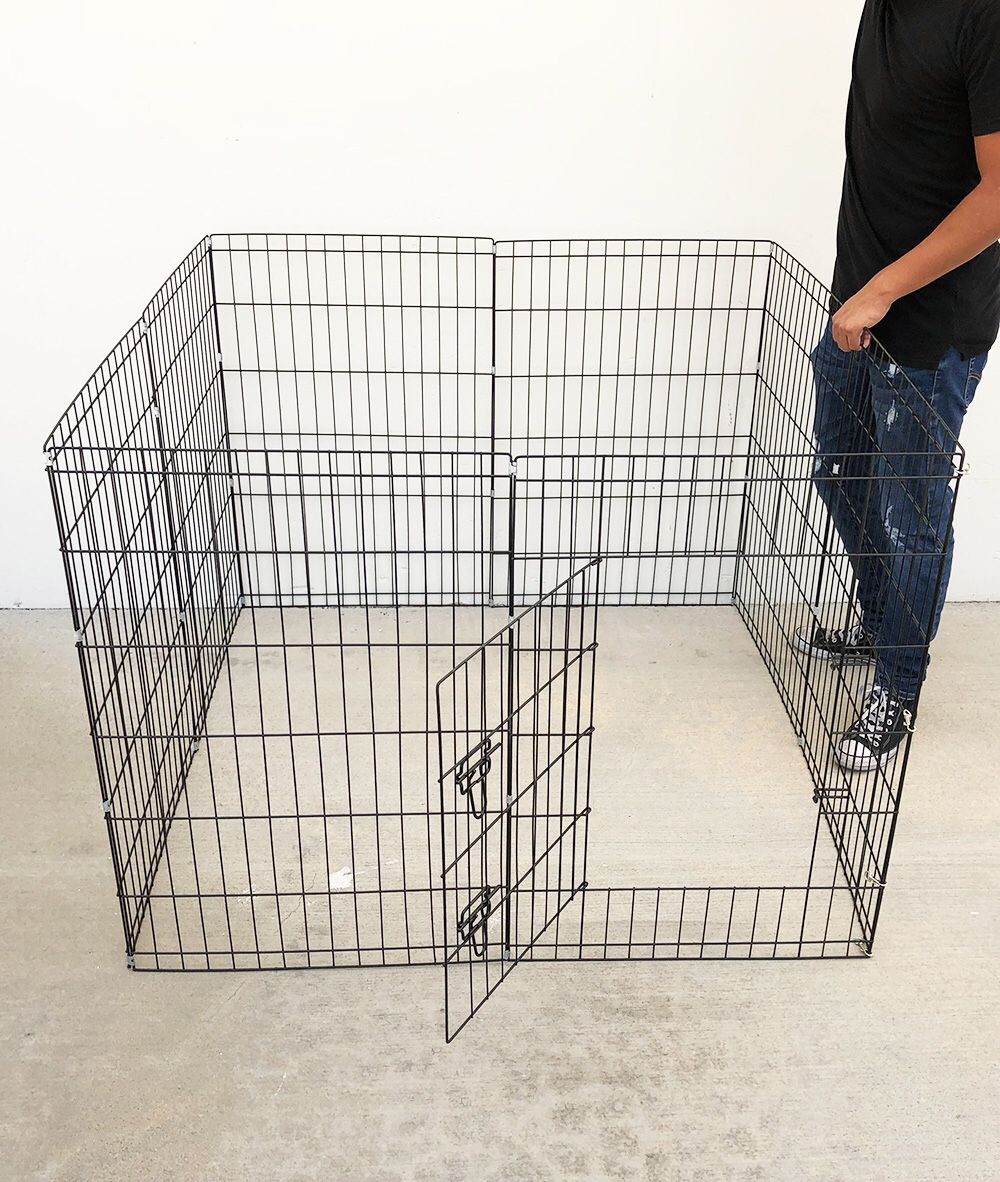 New $40 Foldable 36” Tall x 24” Wide x 8-Panel Pet Playpen Dog Crate Metal Fence Exercise Cage