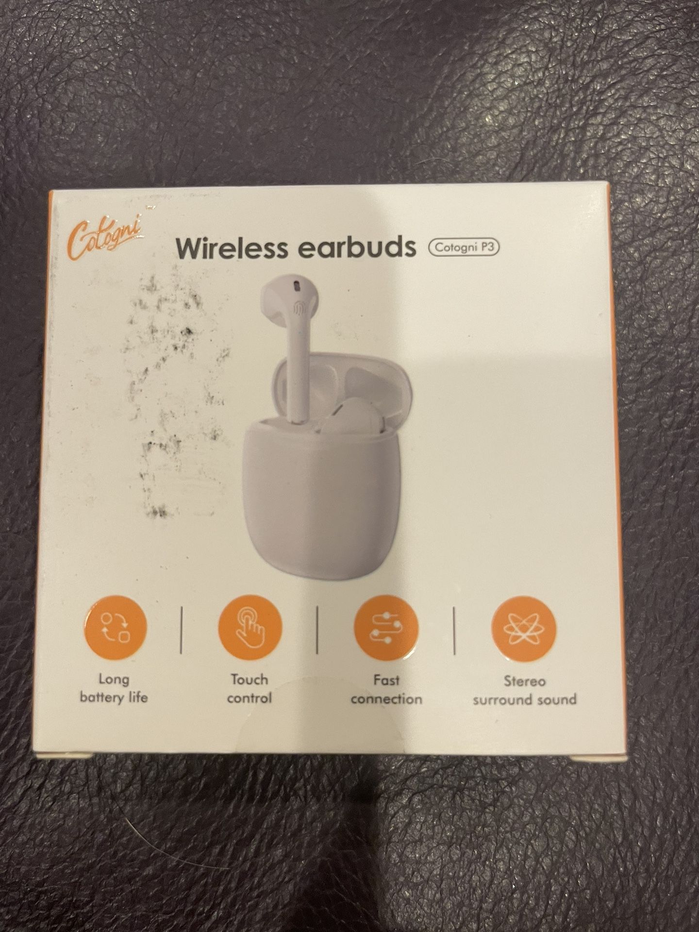 Wireless Earbuds Headphone White Brand New