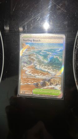 Pokemon cards surfing beach 114/086