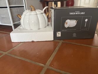 Tureen with ladle