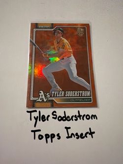 Tyler Soderstrom Oakland A’s Outfielder Topps Short Print Insert Card.