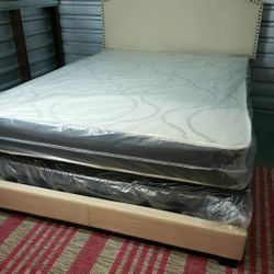 NEW QUEEN SIZE SET MATTRESS AND BOX SPRING-2PCS..