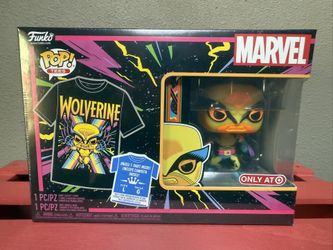 Funko Pop & Shirt Wolverine Black Light