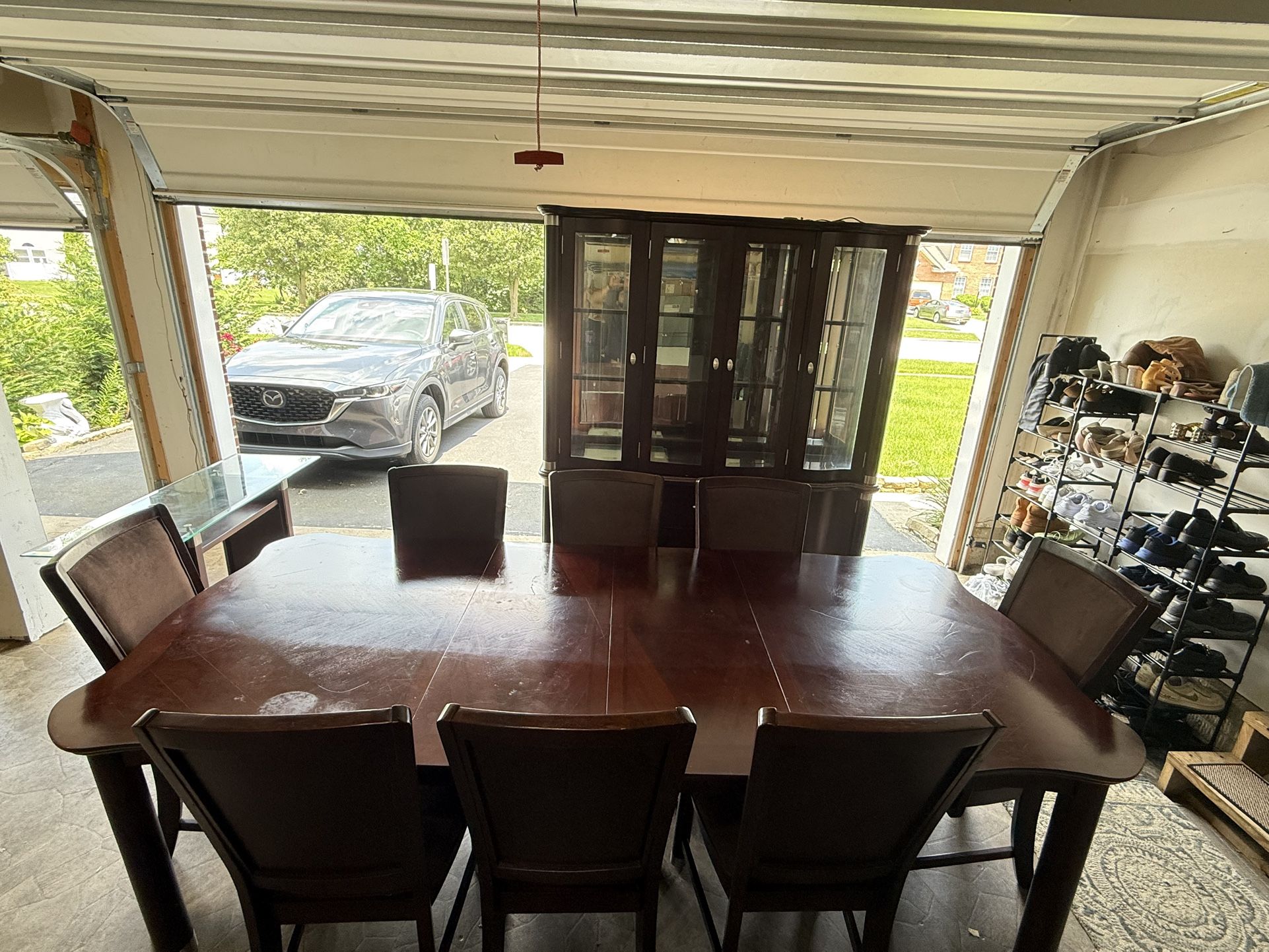 8 Piece Dining Set – Solid Wood, Great Deal!
