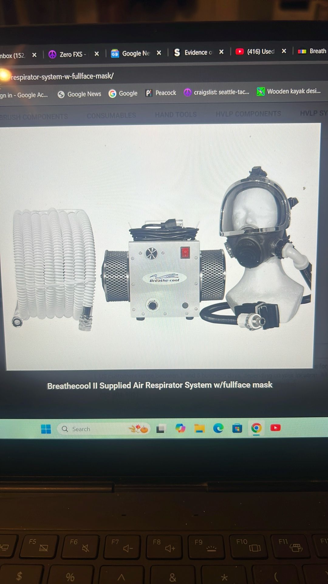 Breathcool Fresh Air Respirator System