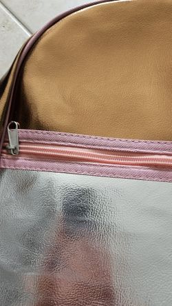 New Big Size Golden Silver Backpack.