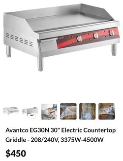 Avantco EG30N 30" Electric Countertop Griddle