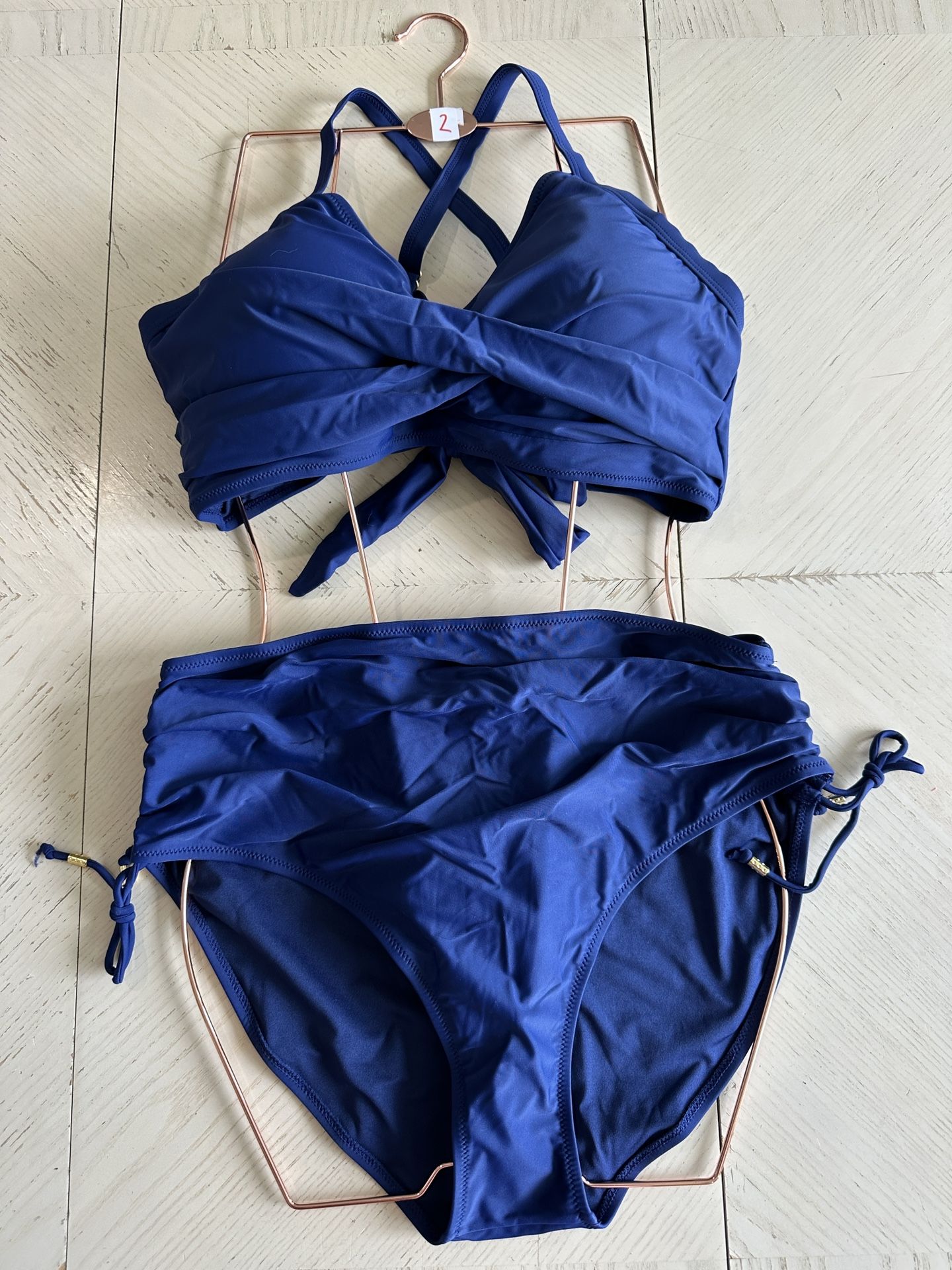 Womens Bikini Set Two Piece High Waisted Size XXL