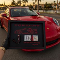 Handmade money frame