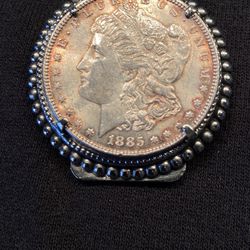 1885 Morgan Silver Dollar Money Clip