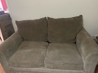 Love seat couch brown