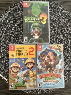 Nintendo Switch Games (Mario, Luigi, Donkey Kong)