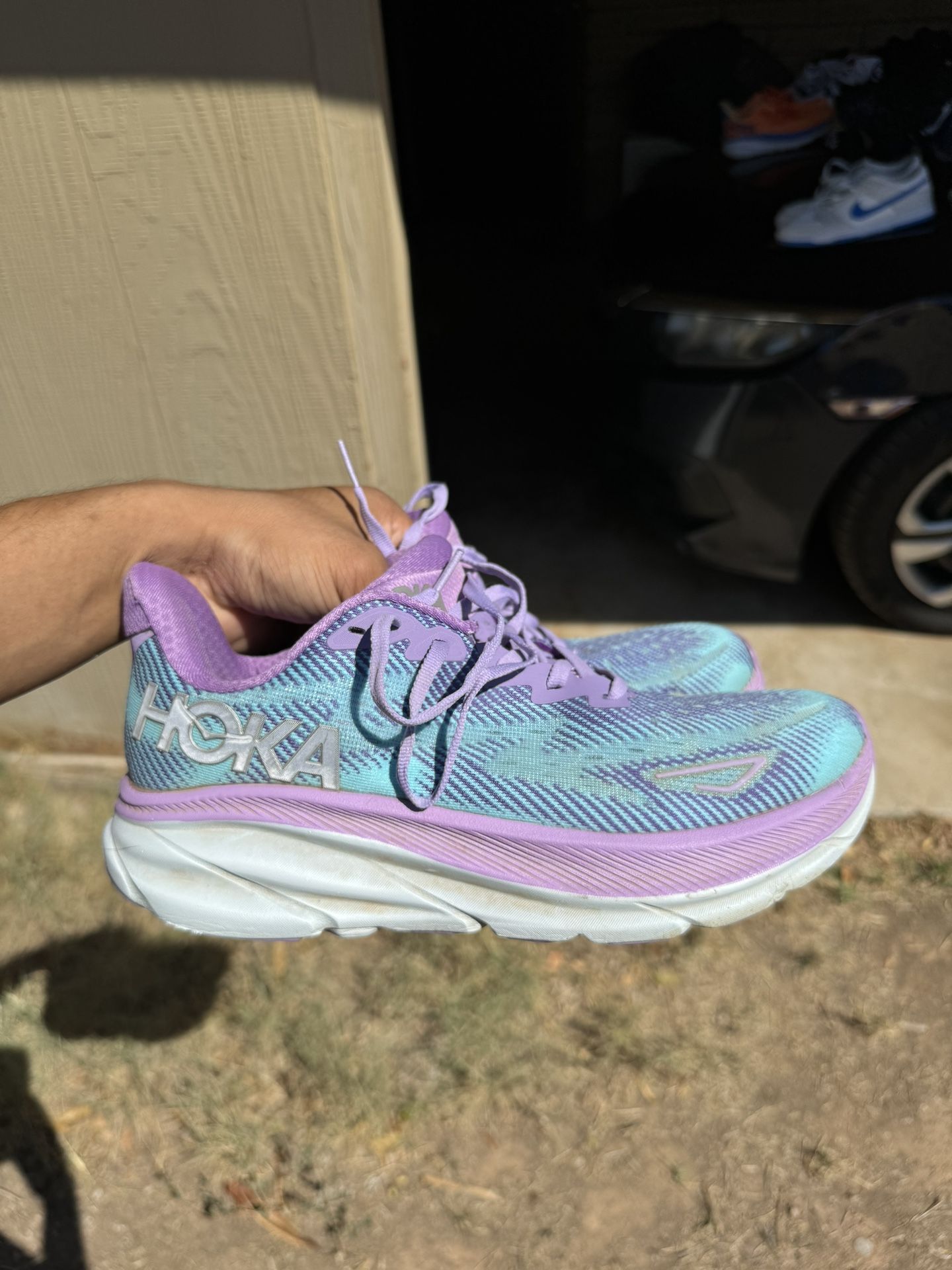 HOKA Women's Clifton 9 Chalk Violet/Pastel Lilac Size 9