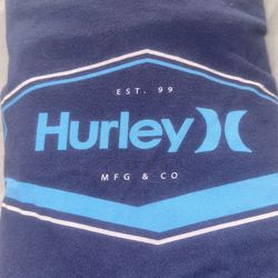 Hurley Navy Blue T-Shirt (Large-Kids)
