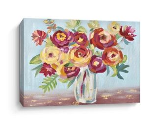 16" x 24" Abstract Floral Canvas Print