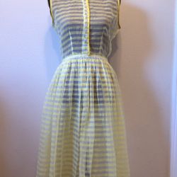 Vintage 1950s Sheer Dress 