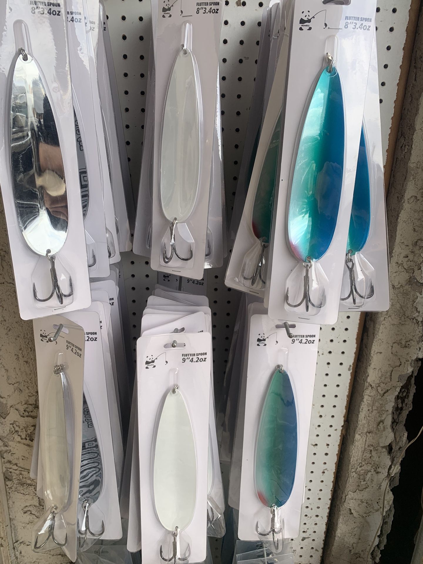 Fishing Flutter Spoons Bass Stripper Pike Muskie