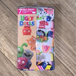 New Toddlers girls Ugly Dolls bikini bottoms underwear panties 7 pair size 4