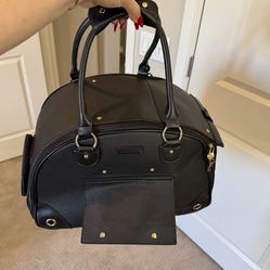 Johomviin  Exquisite Dog Enclosure Practical Portable Handbag, Artificial Pet Cage, Suitable for Small Pet Cats and Dogs Black 