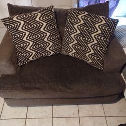 Brown Love Seat