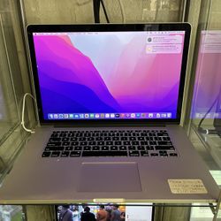 MacBook 15 inch 2015 I7  2.5GHZ  16GB DDR3 500GB Flash Storage  macOS Monterrey version 12.6