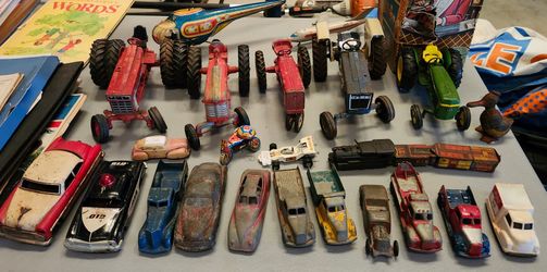 Tractors,Marx And Tootie Die Cast Toys