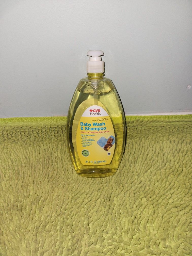 Baby Wash & Shampoo Gently Cleanses Skin & Hair 27.1oz