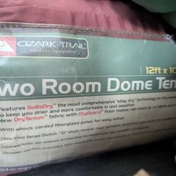 Ozark Trail 2 Room 12ftx10ft Tent 
