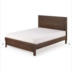 Albany Solid Wood Full Size Bed With Headboard And Footboard- Espresso 