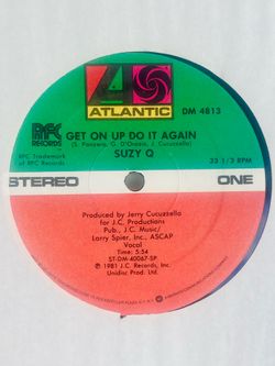 Suzy Q – Get On Up Do It Again 12’ RECORD RARE BOOGIE FUNK 80’S FUNK OLD SCHOOL FUNK