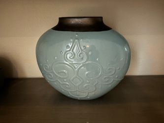 Light blue vase