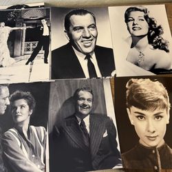 Golden Era Hollywood Celebrity Headshots, Lot of 57 Photos!