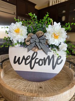 Wooden Welcome Sign