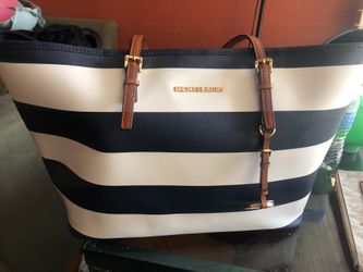 Michael kors. dark blue and white