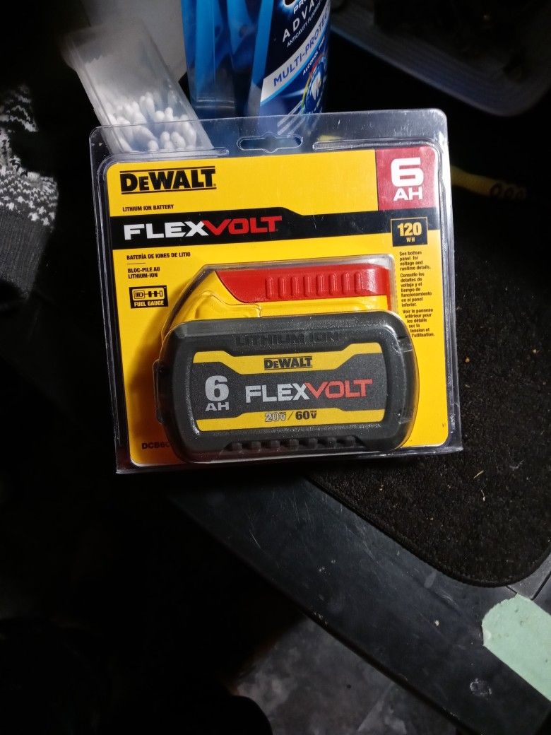 Dewalt 20V/60V Max 6AH FlexVolt Battery New In Package