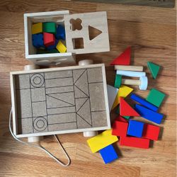 Wood Montessori  Toys  1 Years  + Shape Sorting Cube And Dolly . Mellisa & Dough 