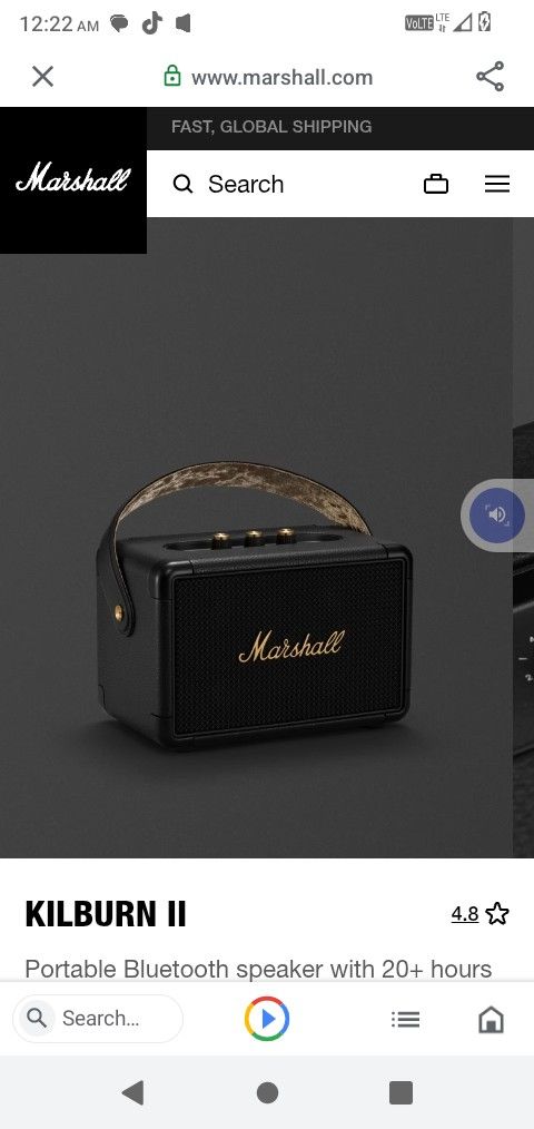 Marshall Kilburn Il Bluetooth Speaker