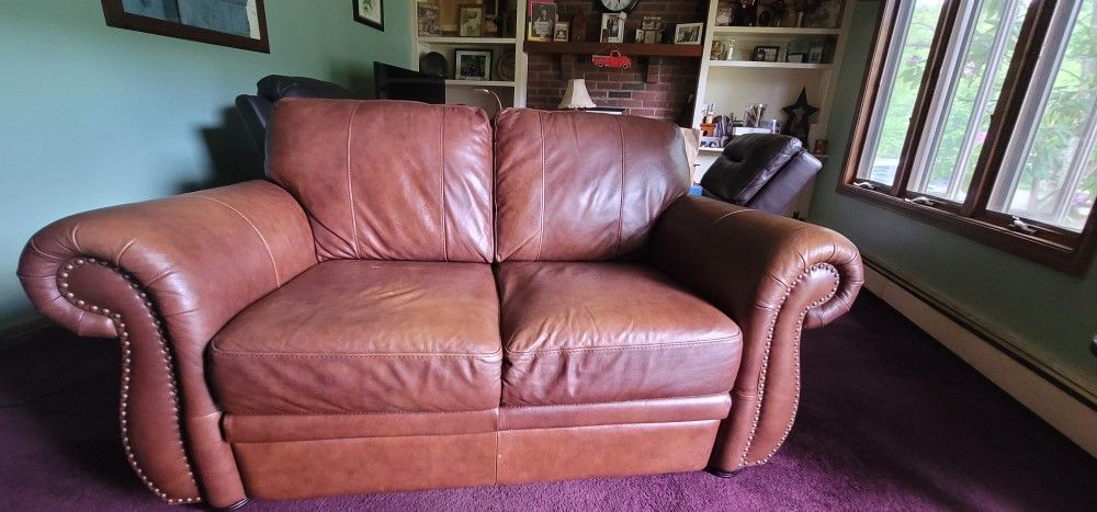 Free Leather Loveseat