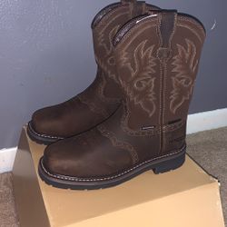 HISEA NINGO Men's Western Cowboy Boots Waterproof