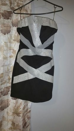 Black & Silver dress Sz L