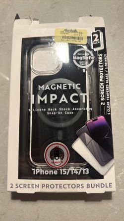 iPhone 15/14/13 magnetic impact case - brand new