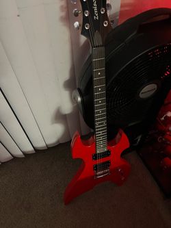 Red guitar