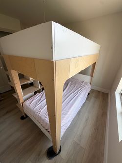 Wooden Twin Bunk Bed