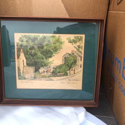 Vintage William McK Spierer Watercolors