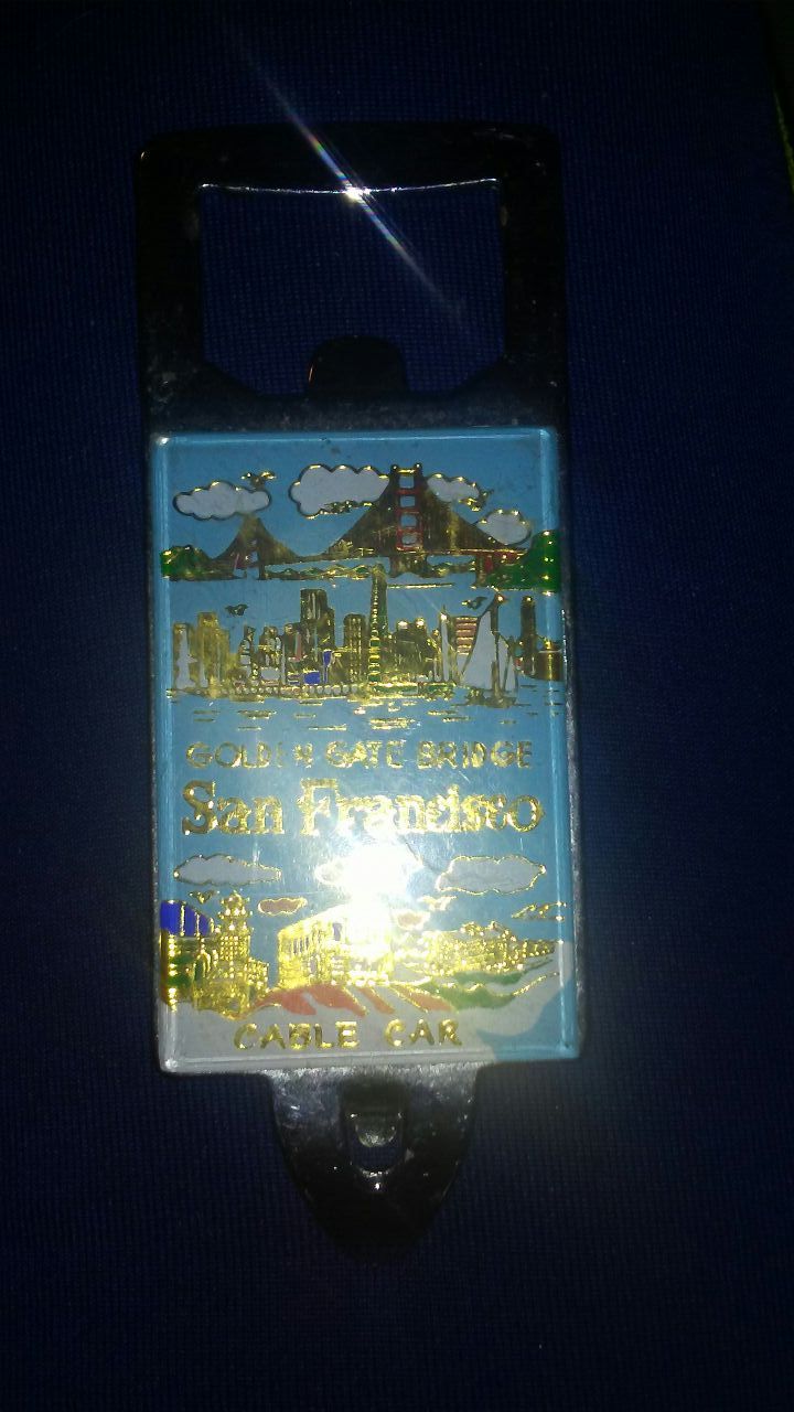 Golden gate bridge can-bottle opener