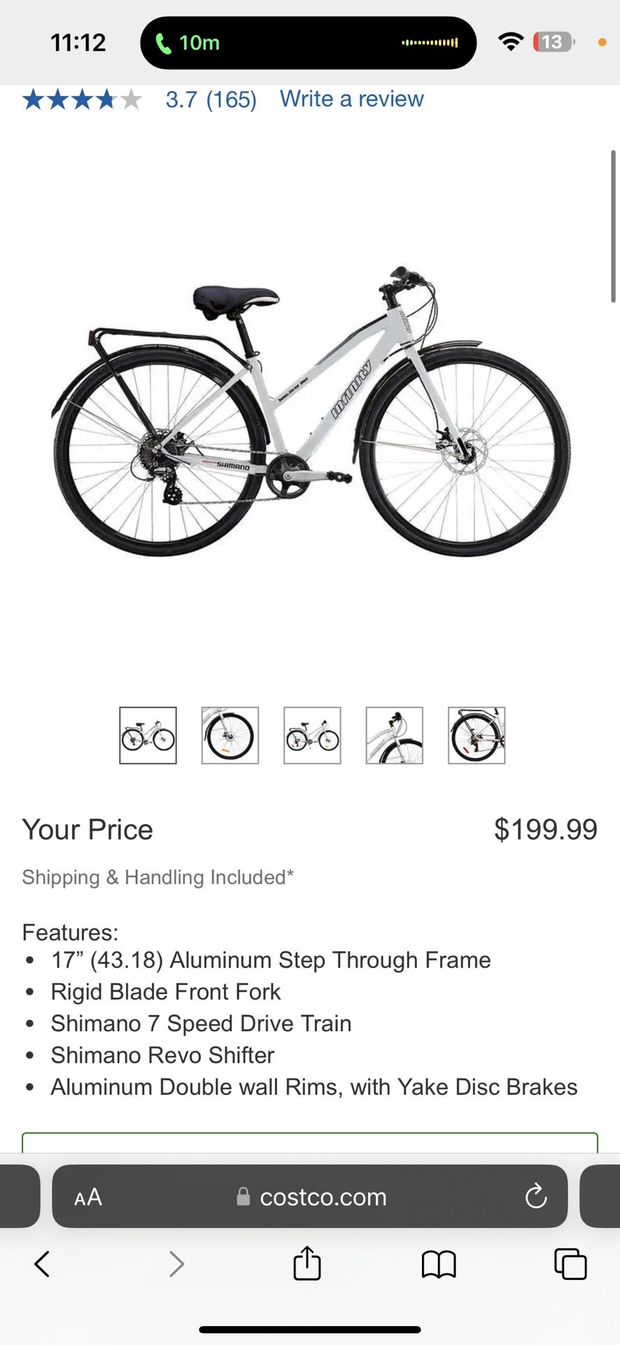 Infinity Boss Three Unisex Step Through Bike