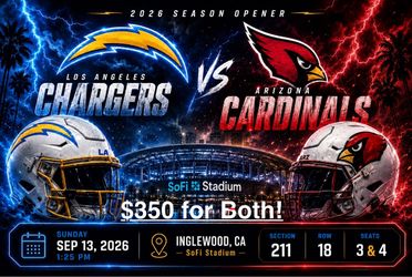 LA Chargers vs Arizona Cardinals NFL Tickets 2026